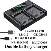 Dual Battery Charger For Kodak Easyshare M750 M873 M883 M5350 M5370 Mini M200