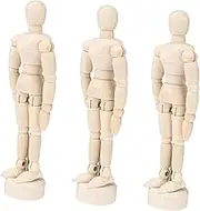 4.5 Inches Wooden Puppet Man Jointed Manikins for Artists Sketch Models Sketched Wooden Accessories