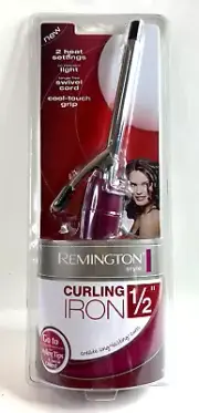 REMINGTON Style Curling Iron 1/2 " CI-11A12, Cool Touch, 2 Heat Sett. Brand-New