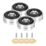 4pcs Subwoofer Isolation Pad 20x8mm Speaker Isolation Pad Spikes M3 Silver