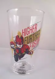 Captain Marvel Collectors pint glass by Funko Marvel Comics