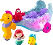 Fisher-Price Disney Princess Toddler Toy Light-Up Sea Carriage Musical...