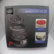 THE SHARPER IMAGE all occasion non-stick springform cake pan set