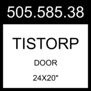 IKEA TISTORP Door Brown Walnut Effect 24x20" 505.585.38