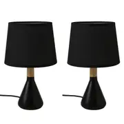 Sherwood Set of 2 Preston Table Lamp Black