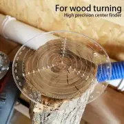 Clear Acrylic Round Center Finder Compass Circle Gauge for Wood Turning Drawing