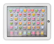 Educational Toys Dot Reading Machine English Early Education Machine IPAD Tablet Learning Machine for Children-White