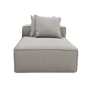 [James Lane] Riley Boucle Pumice Module Chaise