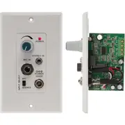 PRO2 STEREO AUDIO AMP - WALL PLATE FOR IN CEILING PASSIVE SPEAKER D-CLASS AMP 15W RMS 0.06 THD