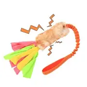 Dog Tug Toy, Bungee Tug of War Rope Toys with Squeaky Sound for Exercise &