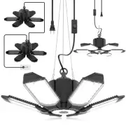2 Pack Plug in Garage Light - Super Bright 200W 20000LM Linkable LED Shop Lig...