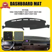 Car Dashboard Cover Dashmat Pad Carpet Dash Mat Gray For 1992-97 Ford F-Series O (for: Ford)