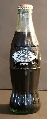 1993 Coca-Cola COLORADO ROCKIES Inaugural Season Full Coke Bottle