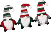 3Pcs Gnome Cutlery Covers Adorable Tableware Storage Bags for Dining Tabletop Christmas Party Decorations Cloth Material for Restaurant Home Use