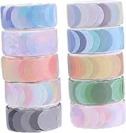 10 Rolls Dot Tape Masking Tape Color Scrapbooking Craft Pastel Variety Decorative Aesthetic Strips Journaling Circle Assorted Round Stickers Photo Album Scrapbook Paper