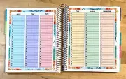 Set of 2 (Two) Month at a Glance Dashboard Insert 4 use w Erin Condren Planner