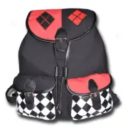 DC Suicide Squad Harley Quinn Cosplay Backpack Canvas Drawstring Bag Laptop Bags