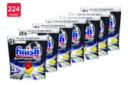 Finish Quantum Ultimate Pro 224 Lemon Dishwashing Tablets (7 x 32 Pack)