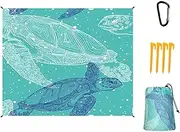 Waterproof Beach Blanket Sandproof Beach Mat for Beach Parks (B 200x140cm)