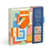 Frank Lloyd Wright Imperial Hotel 2-in-1 Sliding Wood Puzzle 9780735378797 Toy