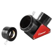 2 Inch 90 Degree 99% Dielectric Diagonal Mirror+1.25 Inch Adapter for Telescope