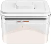 Pinsheng 1L Milk Powder Storage Container, Airtight Milk Powder Dispenser, Milk Powder Tin with Spoon, One-Hand Operation, for Storing Milk Powder, and Protein Powder and Food