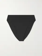 [FORM AND FOLD] FORM AND FOLD - The 90s Rise Recycled Bikini Briefs - Black - UK 8 UK 8 Black