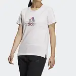 ADIDAS FI BOS TEE [HF0035] 女 T恤 短袖 上衣 彈性 柔軟 針織布 亞洲尺寸 淡粉