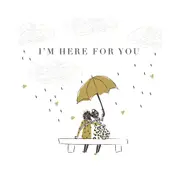 Hammond Gower I'm Here For You Simple Greeting Notecard - 10x10cm