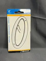 Hillman 841956 Silver Plastic Reflective Nail-On #0 Number