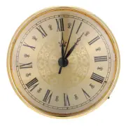 Golden Dial Wall Clock Roman Numerals Wall Clock Clock Insert Gold Trim