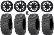 MSA ThunderLips 14" Wheels Black 30" Rock-A-Billy Tires Can-Am Defender