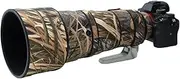 Rolanpro Waterproof Lens Cover Camouflage Rain Cover for Sony FE 300mm F2.8 GM OSS Lens Protective Sleeve Lens Rain Coat-#49 Weed Camouflage Waterproof
