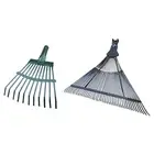 Garden Rake Head Hand Rake Head Steel Thatching Rake Leaf Rake Head for Shrub