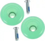 1Pair Double Row Roller Skate Toe Stops PU Brake Pads for Enhanced Safety and Control Quick Installation for Quad Skates Skateboards Jelly with Screws