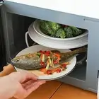 Steaming Rack Kitchenware Microwave Oven Shelf with Handles Cookware PP Bracket