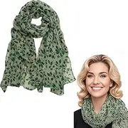 [SDXCJY] Women's Scarves, Scarf for Women Ladies Lightweight Scarves, Lady Shawl Flower Printed Soft Lightweight for Any Outfit All Season Gifts for Women