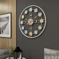在飛比找樂天市場購物網優惠-歐式壁掛鐘 創意簡約靜音壁鐘客廳優雅餐廳裝飾鐘表