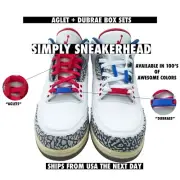 HIGH QUALITY METAL LACE TAGS AGLETS KITS PREMIUM SNEAKERHEAD GIFTS DUBRAES TIPS
