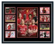 Liverpool FC 2019 20 Salah Mane Van Dijk Signed Limited Edition Frame