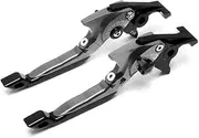 Brake Clutch Levers For SUZUKI GSF1200 Bandit 1996-2000 CNC Aluminum Adjustable Foldable Extending Shark Brake Clutch Levers