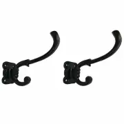 3.25" Classic Coat Hook - BB-325 - For coats, bags, etc - Black Finish...
