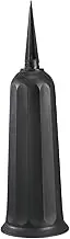 4pieces Elegant Decoration Grave Vase with Ground Spike Easy to Grave Vases with Ground Spike ABS Plastic Cemetery Vases, Black
