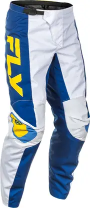 Fly Racing F-16 S25, textile pants , color: White/Blue/Yellow , size: 28