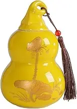 sealed lids, Tea Jar,Storage Jars, Tea Canister,13.4cm Gourd Portable Ceramic Tea Storage Jar Kung Fu Tea Set Tea Ceremony