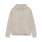 [Calvin Klein] Calvin Klein Logo-embroidered Hoodie L NEUTRALS