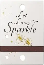 100pcs Gold Foil Hot Stamping Wedding Sparkler Tags with Match Holder and Striker Sparklers Not Included Send-Off,Pearlescent White