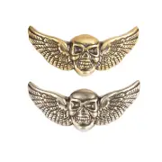 Wing Skull Concho Screw Back Western Cowboy Punk DIY