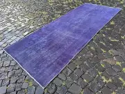 Turkish Rug,Vintage Rug,Boho Rug,Floor Rug, Wool Rug ,Overdyed Rug 3.6 x 8.9 ft
