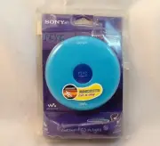 Retro Sony CD Walkman Portable Personal CD Player - Blue (D-EJ010/LI)